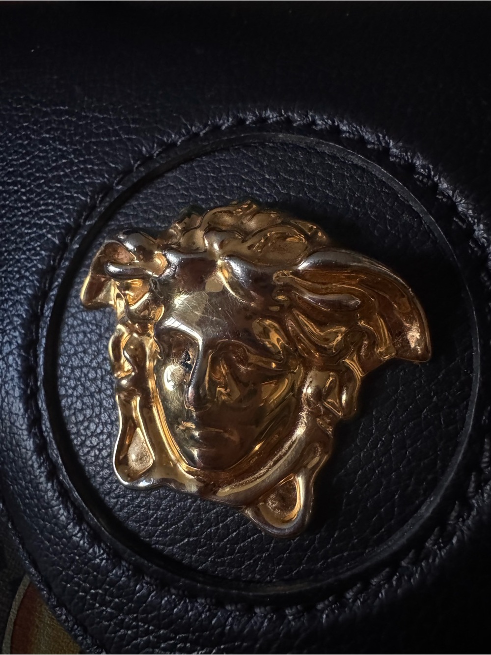 Fendace La Medusa Bag w/ gold chain Fendi & Versace Collaboration 2022 , AS IS - Picture 3 of 17
